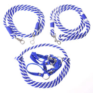 The Hobby Horse LarDen Set Start blue includes a halter, leash, reins, and cordeo—matching blue accessories perfect for your hobby horse.