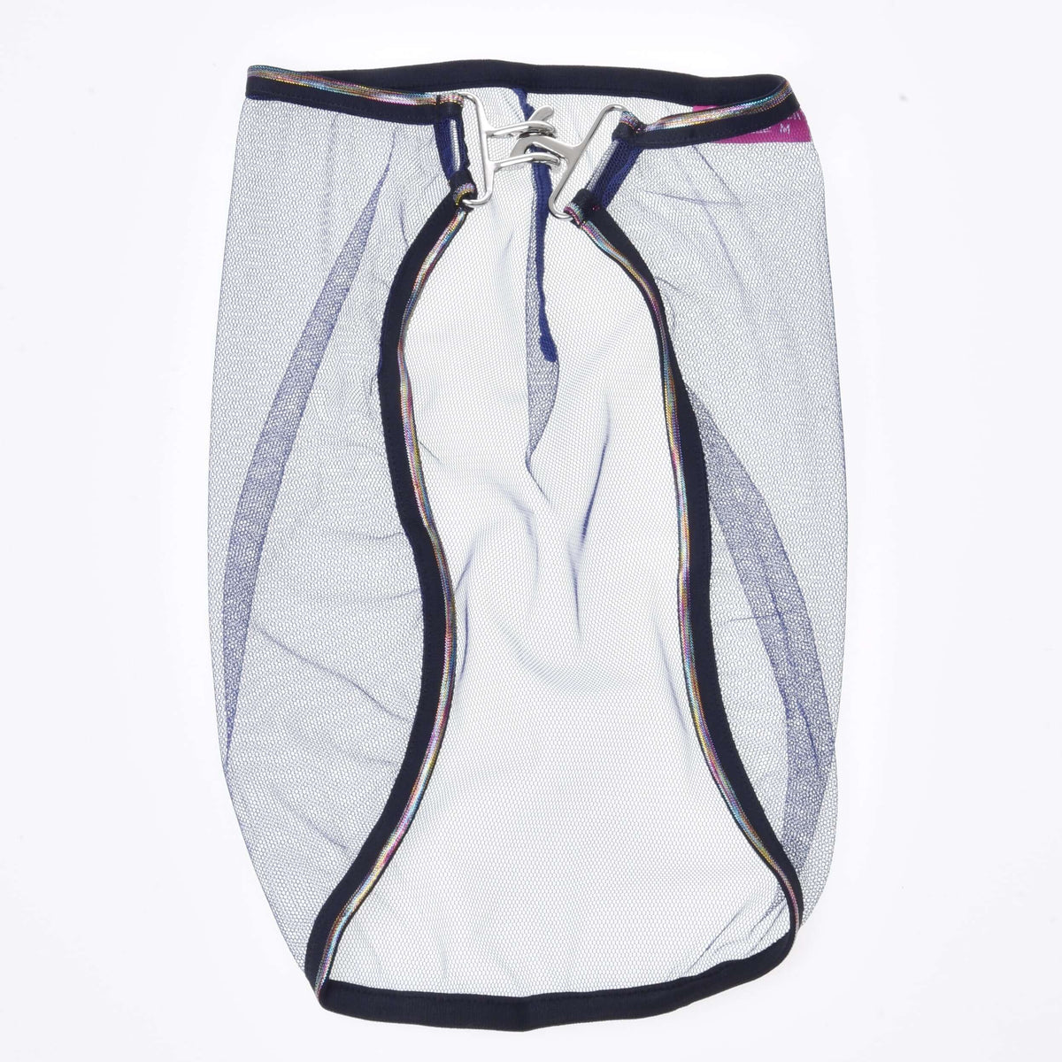 The Fly sheet LarDen by Hobby Horse LarDen is a white PES mesh laundry bag with a zippered top and dark trim, shown flat on a white background—compact and ideal for your laundry needs.