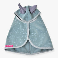 Hobby Horse Raincoat Greeny by LarDen in green PES with water droplet print and silver trim