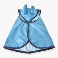 Hobby Horse Raincoat Light Blue by LarDen with a glossy blue finish and multicoloured glitter trim