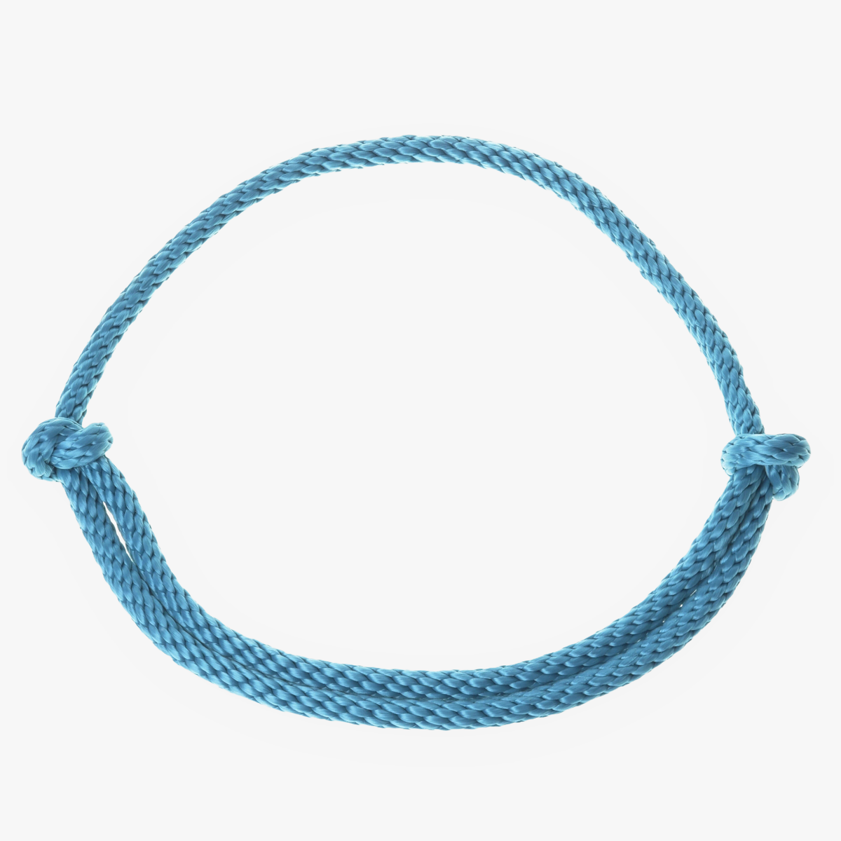 Hobby Horse Cordeo Turquoise by LarDen, turquoise braided polypropylene cordeo with knotted ends