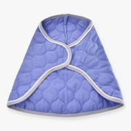 The Blanket Light Violett by Hobby Horse LarDen is a quilted, light purple protective horse blanket with white trim and a cape-like design, shown on a white background.