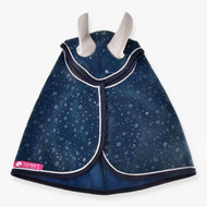 Hobby Horse Raincoat Derby by LarDen in dark blue PES with water droplet print and navy trim