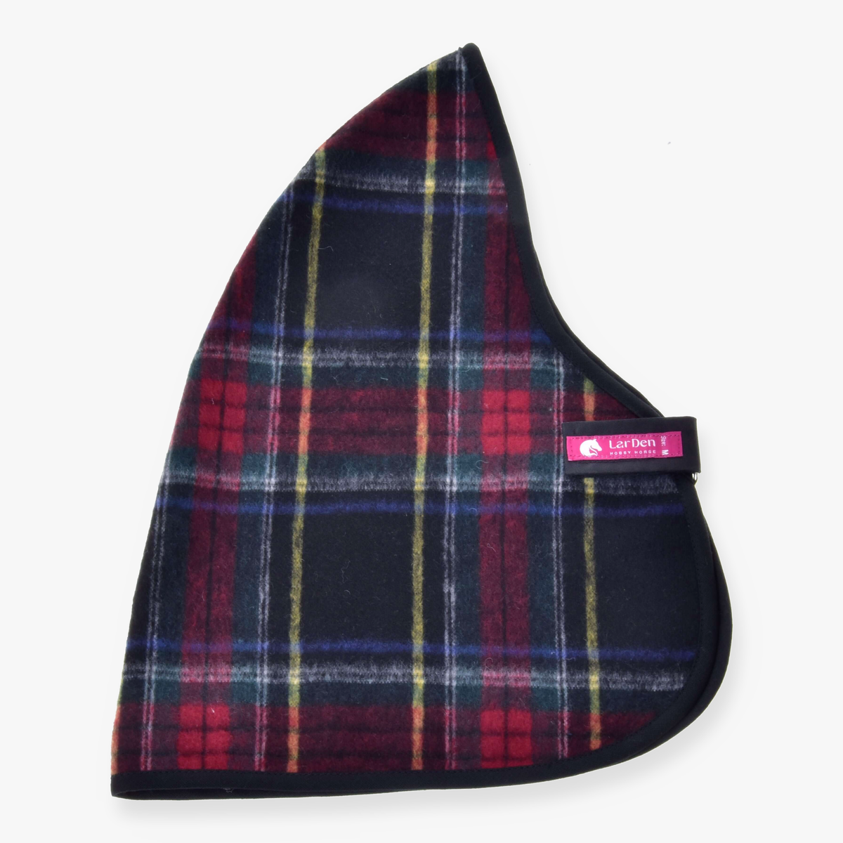 Hobby Horse Stable Blanket Edinburgh by LarDen in red, green and yellow tartan with black edging