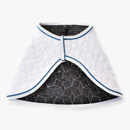 Hobby Horse Blanket Thermo Pearl by LarDen, white quilted blanket with blue trim and patterned lining