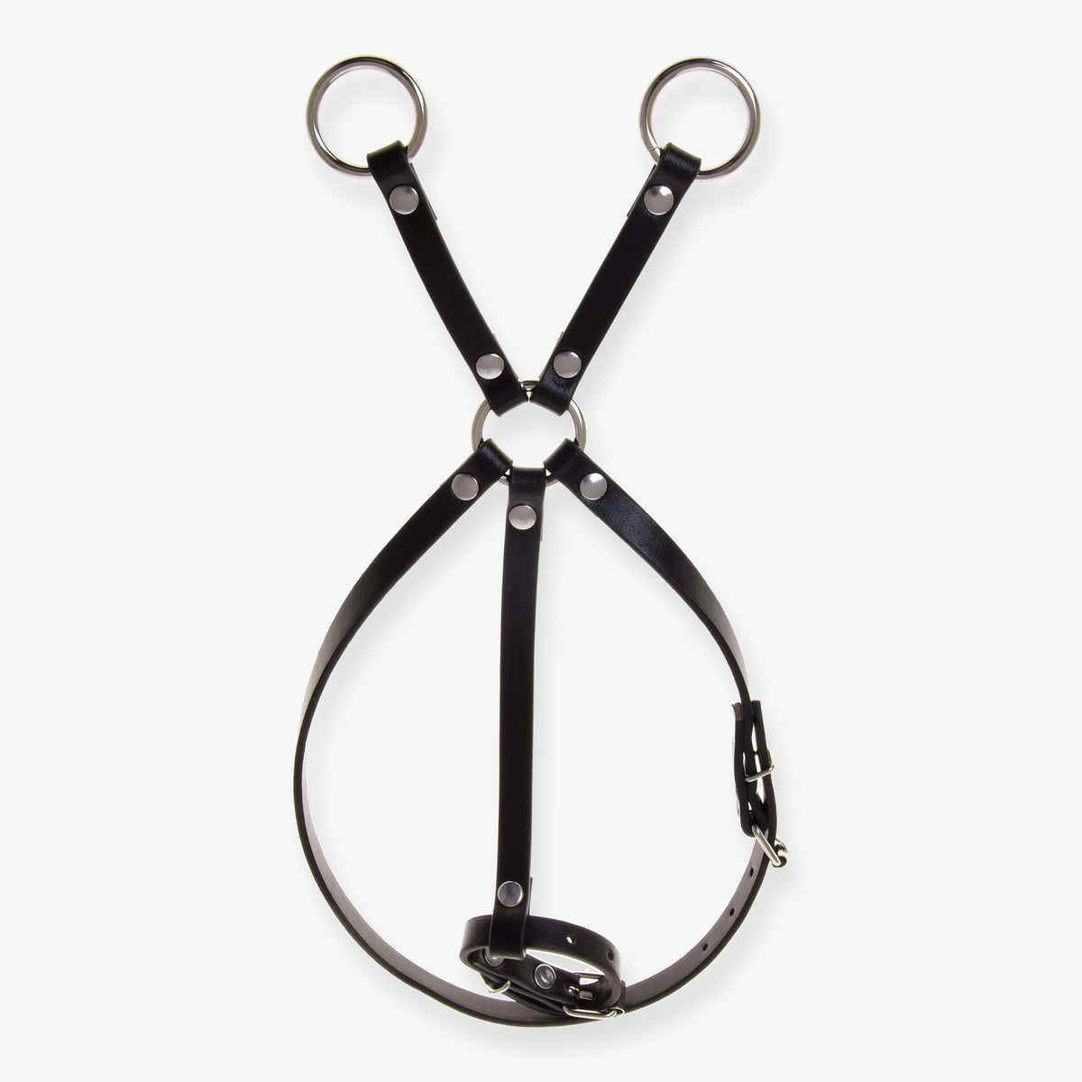 Hobby Horse Martingale brown by LarDen in brown leatherette with silver-coloured rings and buckles